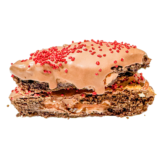 Strawberry with Benefits - Chocolate Dipped Strawberry Cookie | Gourmet Chunky Cookie by Ouma Bets Gebak