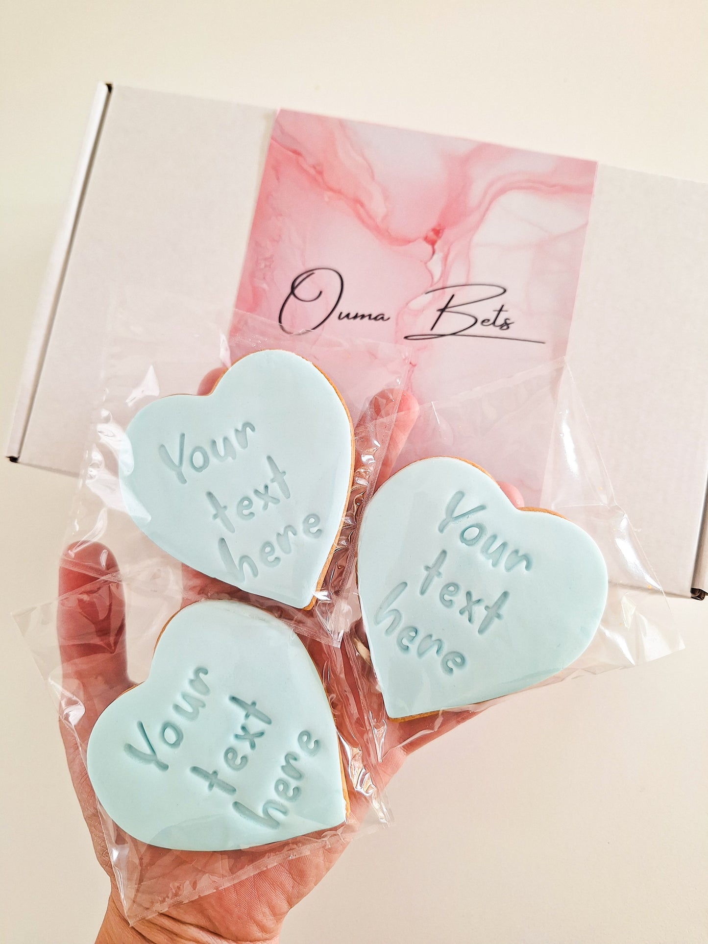 Design Your Own HEART cookies