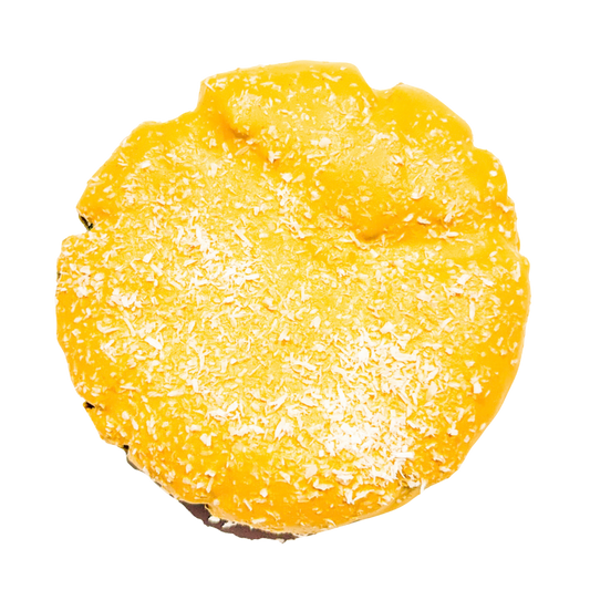 Golden Sister koeksister-inspired gourmet chunky cookie by Ouma Bets Gebak
